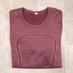 Maroon Lululemon Longsleeve Top
